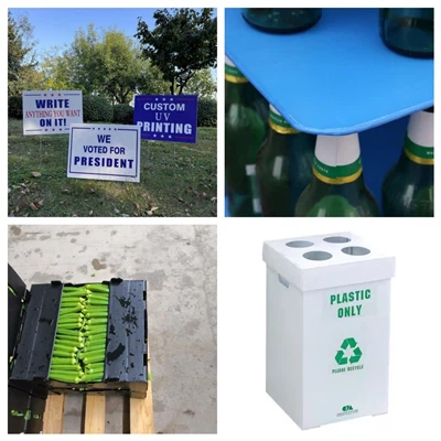 Aplikasyon nan fèy plastik corrugated (PP fèy kre)